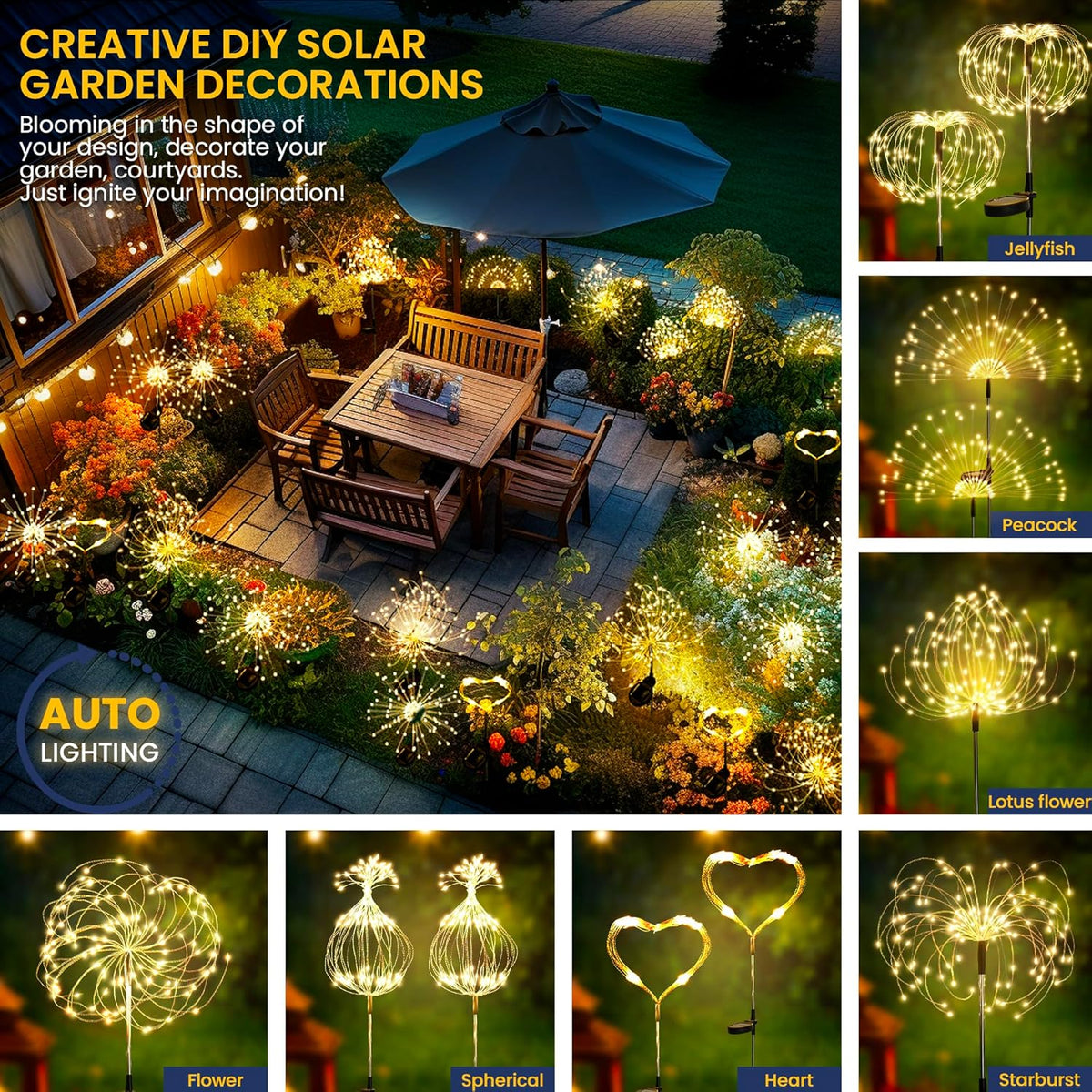 Garden Decor Outdoor Lights