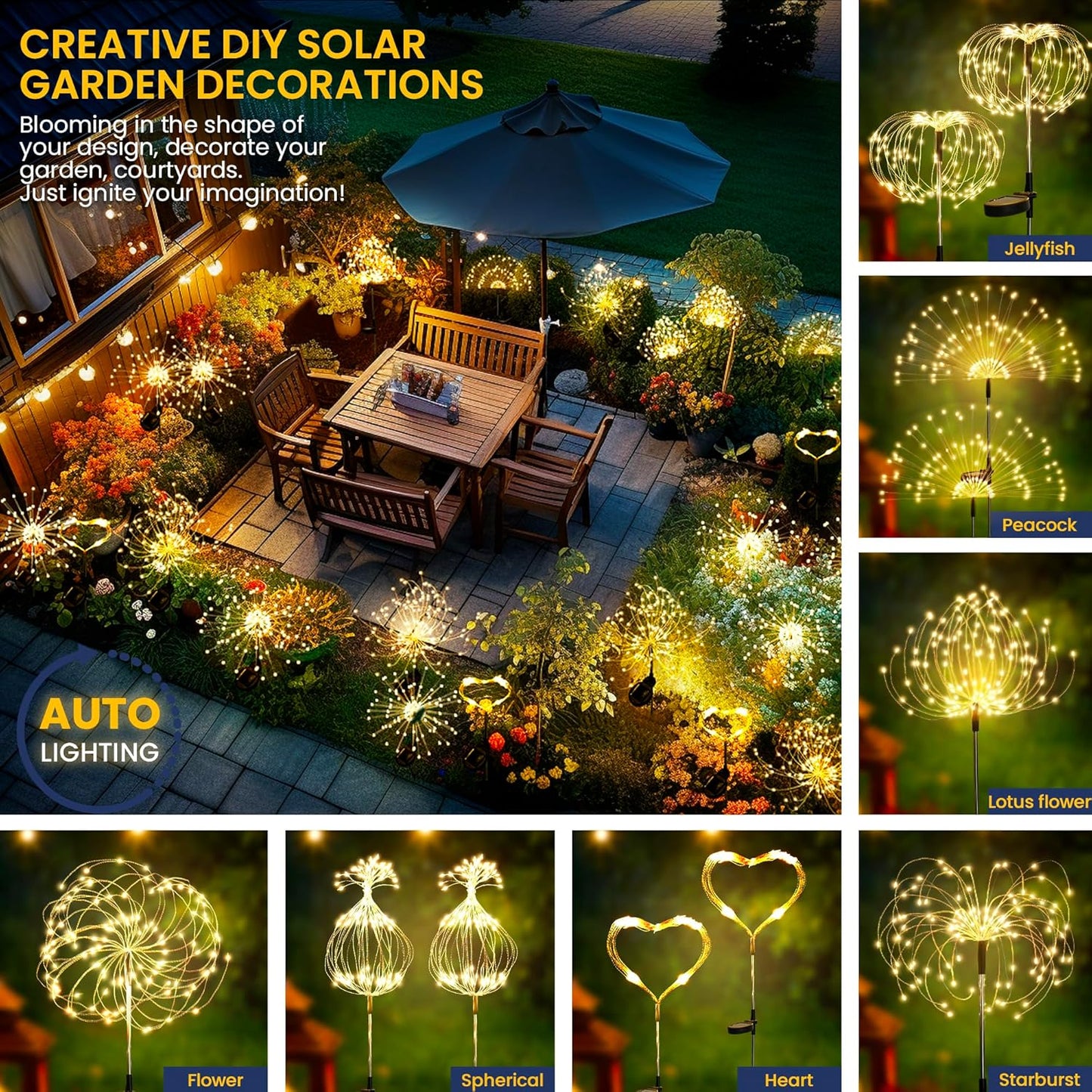 Garden Decor Outdoor Lights
